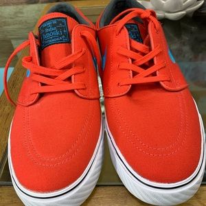 NIKE Janoski Air Max SB Red/Blue Swoosh Canvas MEN